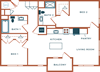 Legacy at Fitz Aurora CO B04B Two Bedroom 1041 SF
